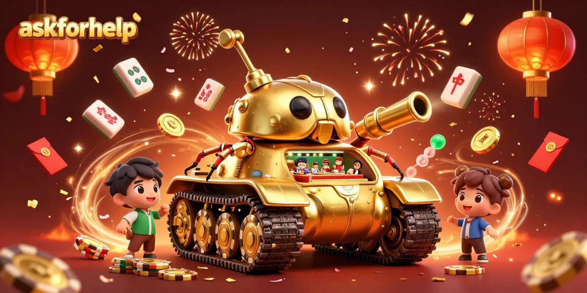 Experience thrilling gameplay with askforhelp in a vibrant 3D casino illustration.