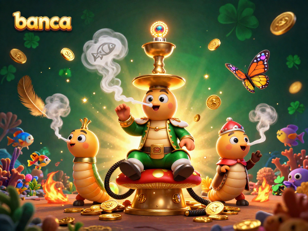 Experience the thrill of banca fish shooting gameplay with a spectacular underwater scene.