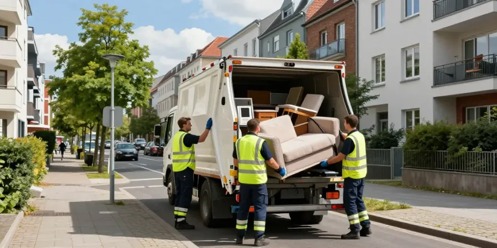 Wohnungsentrümpelung Berlin durch professionelles Team, das Möbel schnell und effizient abholt und entsorgt.
