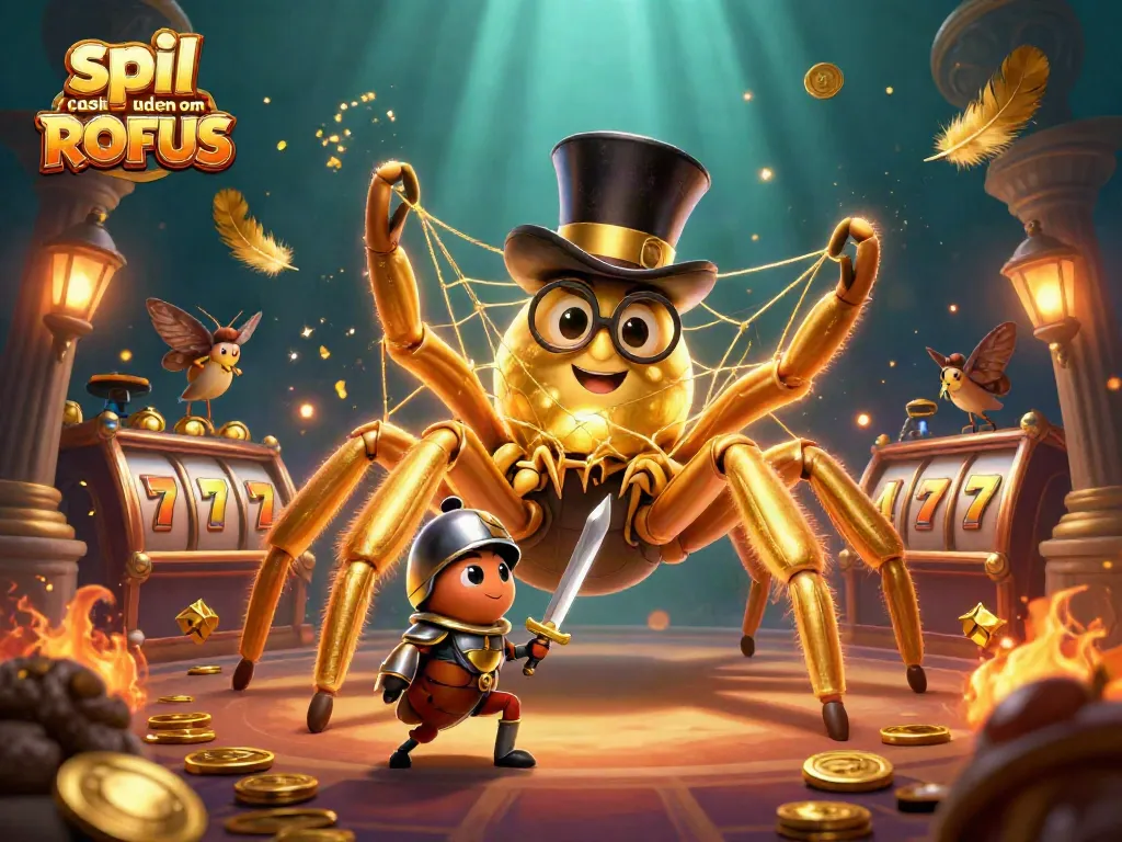 Play at spil casino uden om ROFUS with vibrant 3D characters in an exciting casino scene.