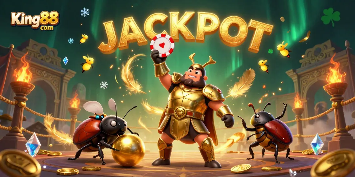 Experience thrilling gameplay at King88 com with vibrant 3D casino elements and lively characters.