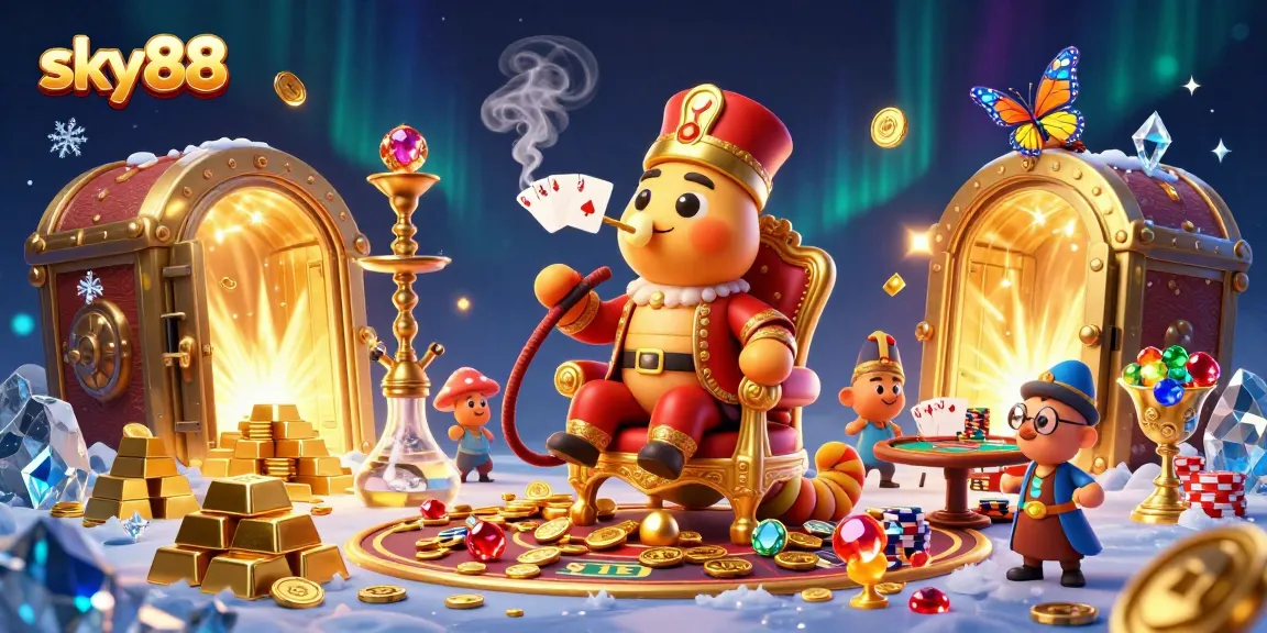 Experience the thrill of sky88 with vibrant poker visuals and dynamic casino atmosphere.
