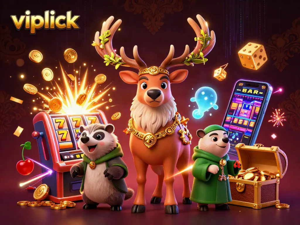 Experience thrilling action at vipluck with a Celtic druid amidst jackpot explosions and golden treasures.