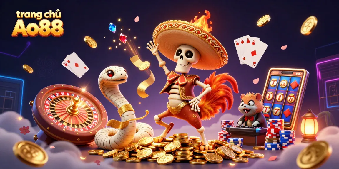 Win big with trang chủ Ao88 and enjoy vibrant casino action featuring playful characters.