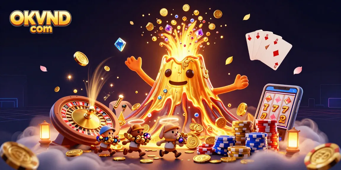Players enjoy exciting wins at OKVND com with treasures from a triumphant volcano.