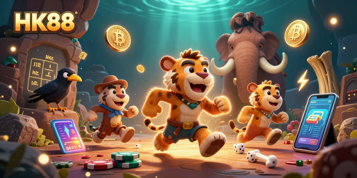 Experience thrilling gaming at HK88's vibrant casino featuring rich 3D elements and engaging characters.