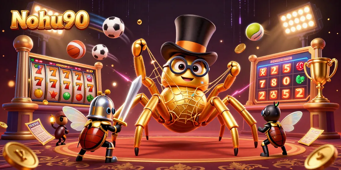 Nohu90 engages players with a thrilling golden jackpot experience amidst dynamic casino elements.