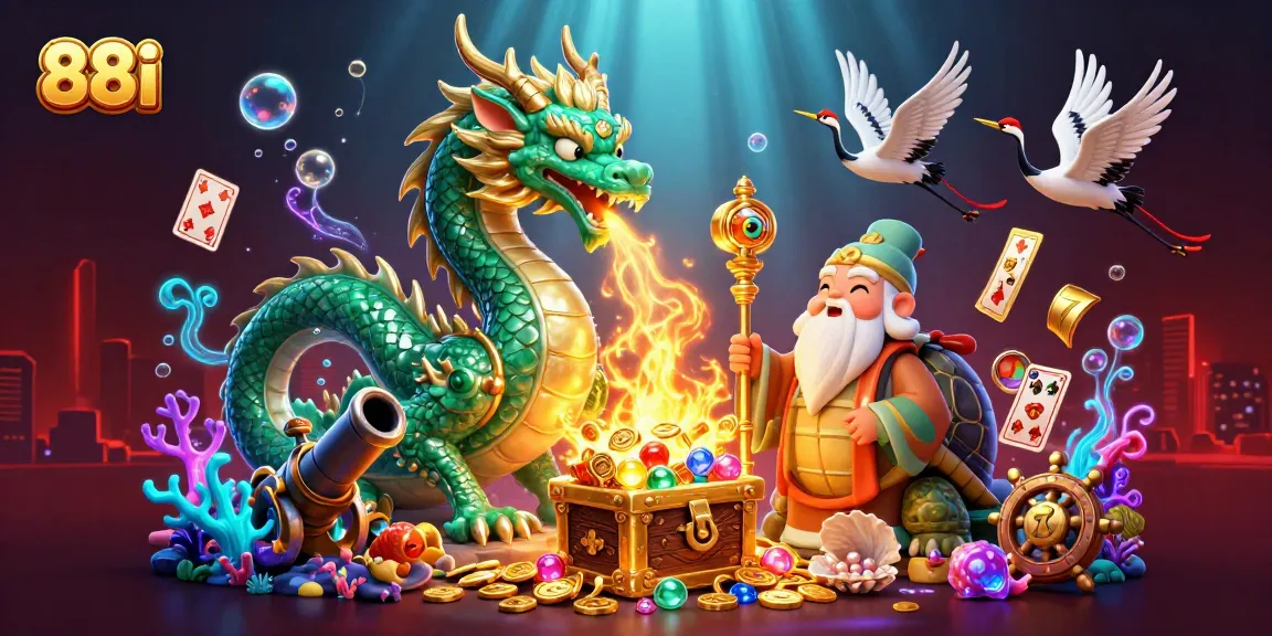 Immerse in 88i's thrilling jackpot adventure with dragons, gems, and action-packed casino vibes.