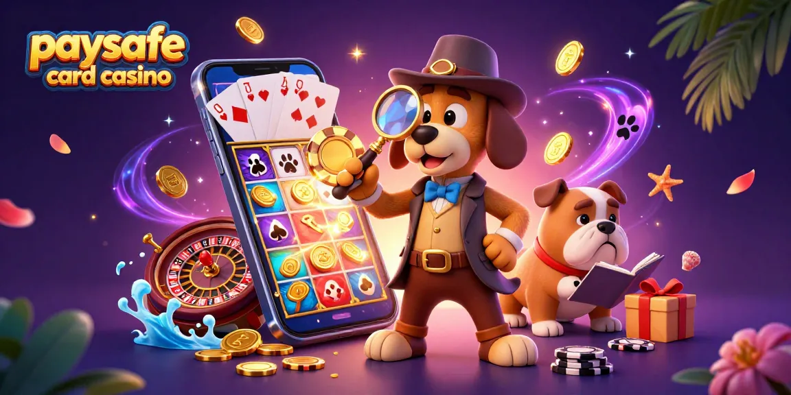 Erleben Sie das aufregende Abenteuer in einem Paysafe Card Casino, mit einem Detektiv und Hinweisen zwischen lebhaften Spielelementen.