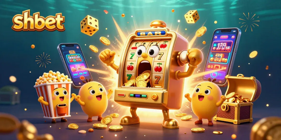 Watch shbet's lively slot machines celebrate a jackpot explosion in a colorful casino scene.