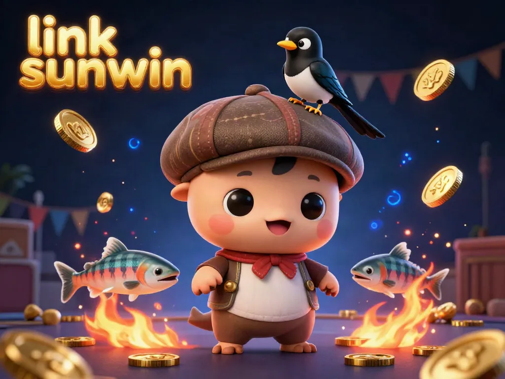 Join the fun with link sunwin, as cute Nessie plays with her friends in a vibrant, dynamic gaming scene.