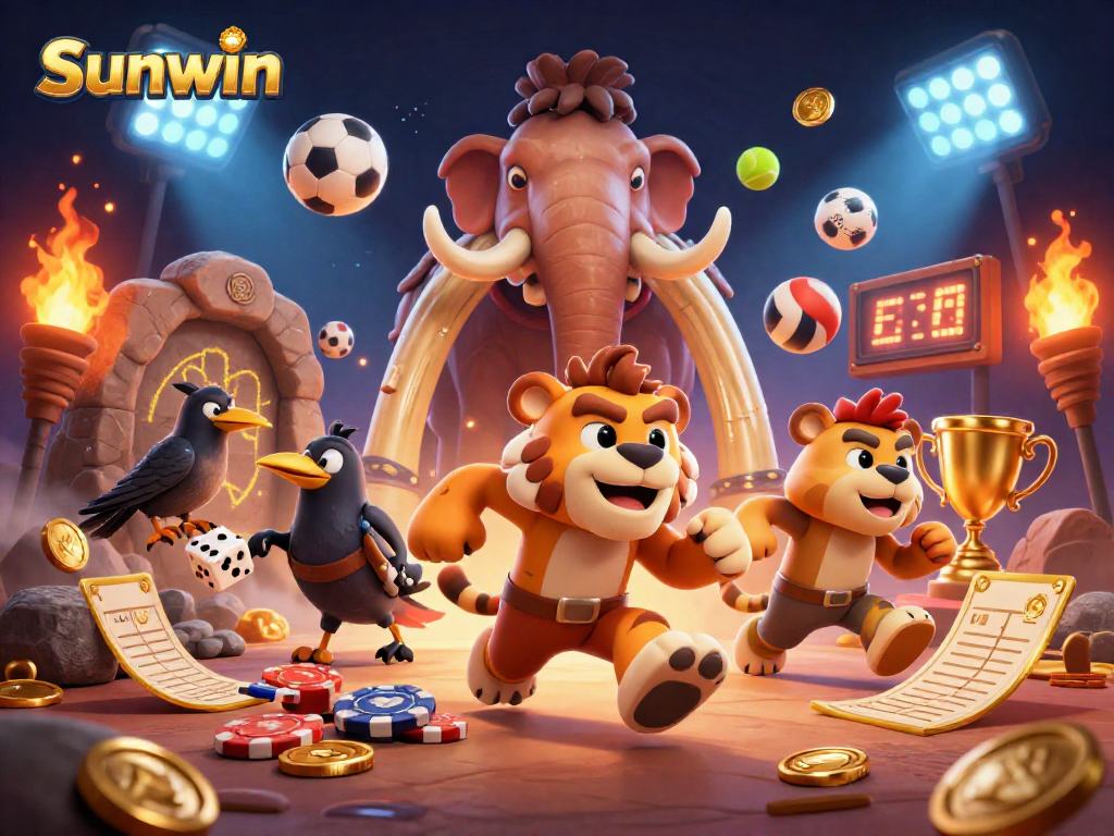 Experience exhilarating gameplay at Sunwin with a vibrant online casino scene featuring dynamic elements and engaging characters
