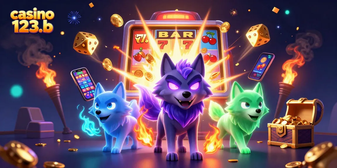 Experience thrilling gameplay at casino 123b with vibrant slot machines and captivating gaming elements.