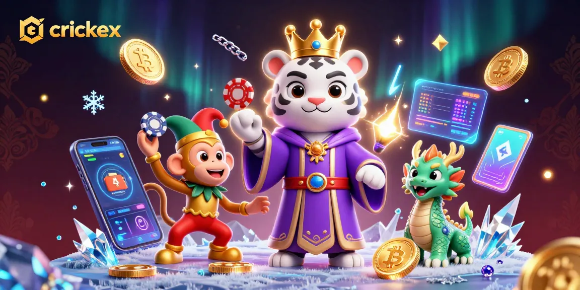 Experience thrilling betting on Crickex with vibrant gaming elements and animated characters.